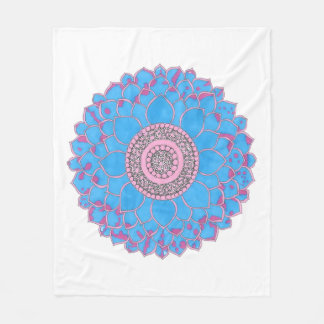 Mandala tryck fleecefilt