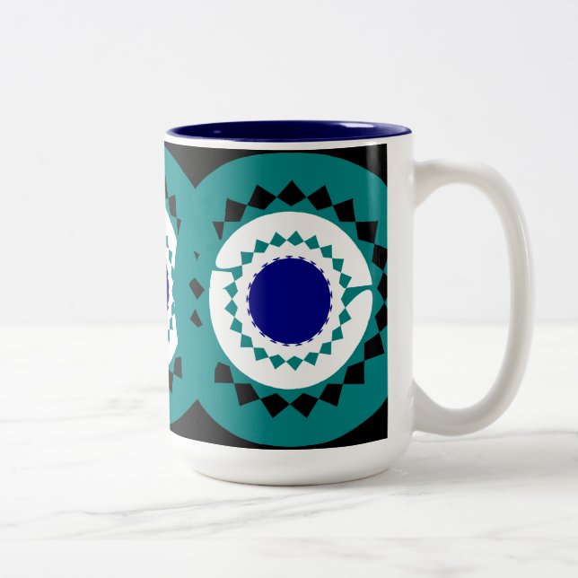 Mandala tryckt mugg (Höger)