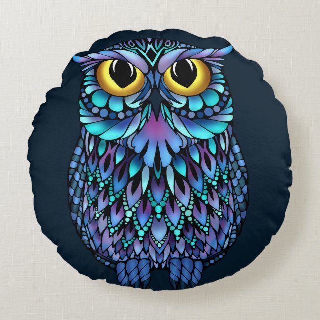 Mandala Uggla Dekorativ kudde (Framsidan)