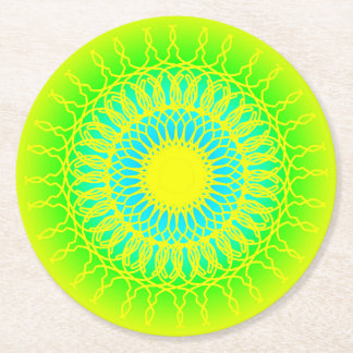 Mandala Underlägg Papper Rund