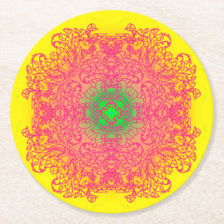 mandala underlägg papper rund