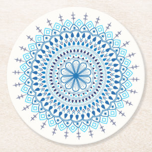 Mandala Underlägg Papper Rund