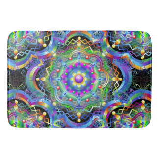 Mandala Universe Psychedelic Färg Badrumsmatta