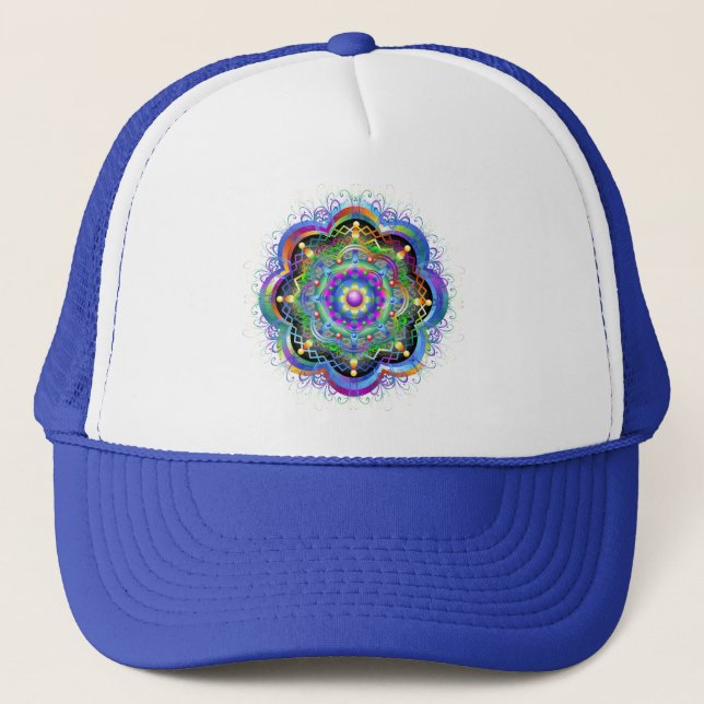 Mandala Universum Färger Keps (Framsida)
