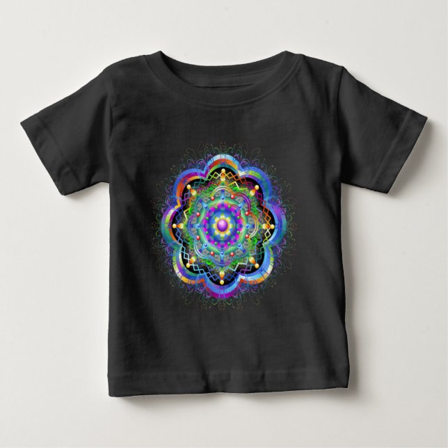 Mandala Universum Psykedelisk  T-shirt (Framsida)