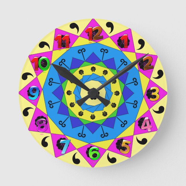 Mandala väggklocka (Framsida)