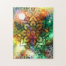 Mandala vattencolor nebula yoga zen