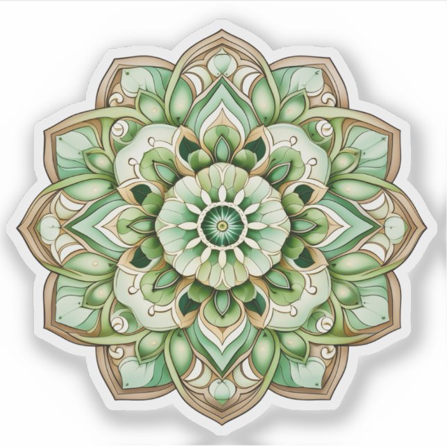 Mandala vinyldekaler klistermärken (Framsida)