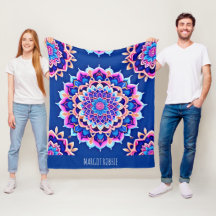 Mandala Violet Rosa Geometric Mönster