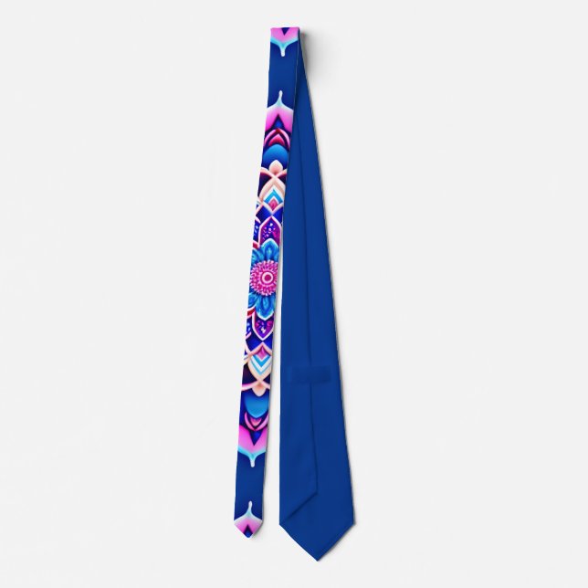 Mandala Violet Rosa Geometric Mönster Slips (Baksida)
