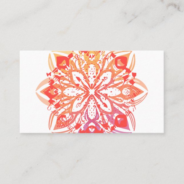 mandala visitkort (Framsida)