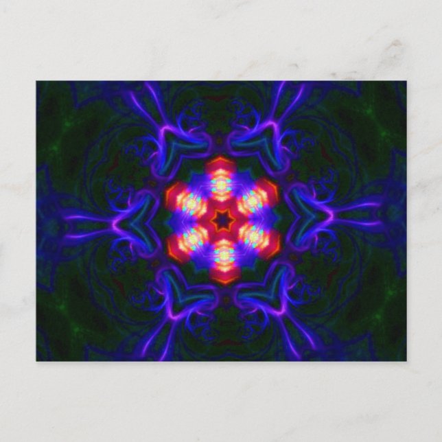 Mandala vykort - tack för meddelandet (Framsida)