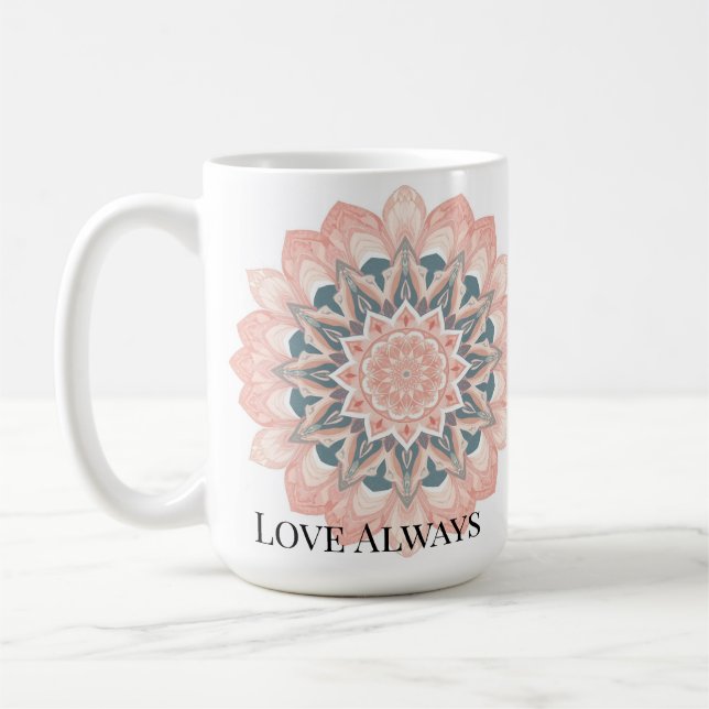 Mandala Wall Clock - Arabesque Art Kaffemugg (Vänster)