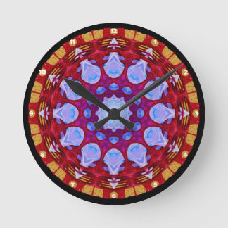 Mandala Wall Clock Rund Klocka