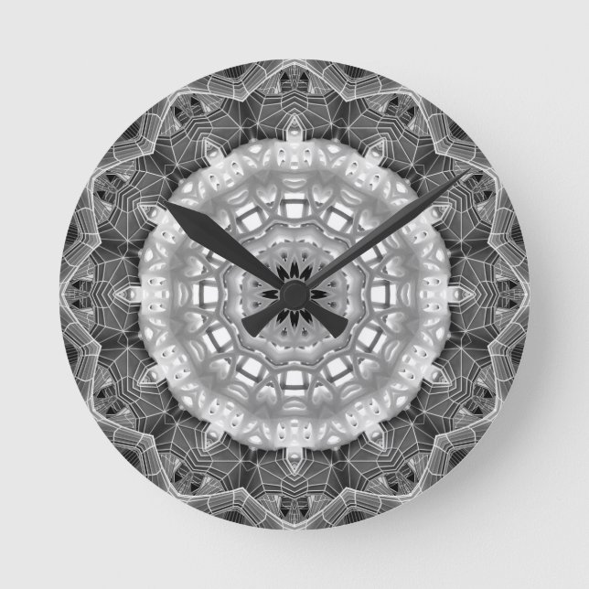 Mandala Wall Clock Rund Klocka (Framsida)