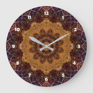 Mandala Wall Clock Stor Klocka