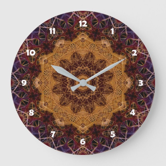 Mandala Wall Clock Stor Klocka (Framsida)