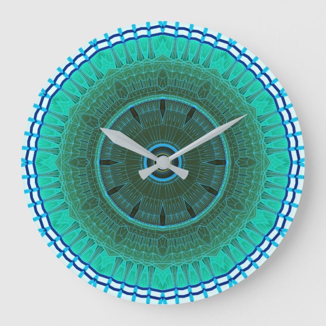 Mandala Wall Clock Stor Klocka (Framsida)