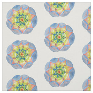 Mandala Watercolor Bomull (56" bredd) Tyg