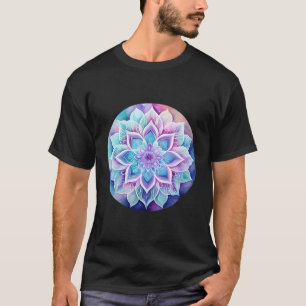 Mandala Watercolor Design Pastel Lila Blue och A T Shirt