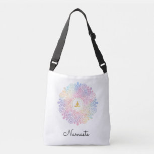 *~* Mandala Women Meditation Energy Pastel Rainbow Axelväska