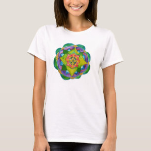 Mandala Women's Hanes ComfortSoft® T-Shirt, White Tee Shirt