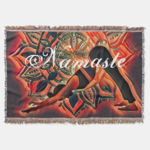 Mandala Yoga Meditation Namaste Andlig Filt