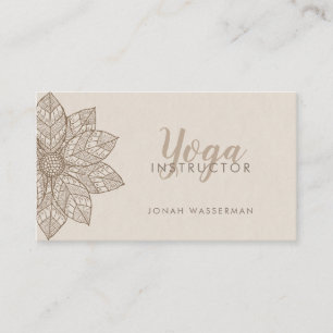 Mandala Yogainstruktör Visitkort