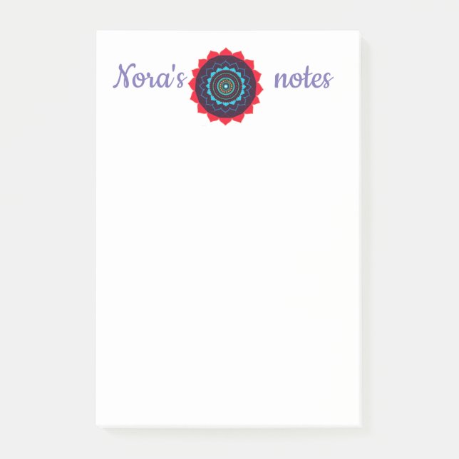 Mandala Ypur namn Notes Post-it Block (Framsida)