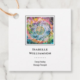 Mandala Zen Reiki Yoga Massage Helig Andlig Gåvor Etiketter