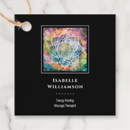 Mandala Zen Reiki Yoga Massage Helig Andlig Gåvor Etiketter