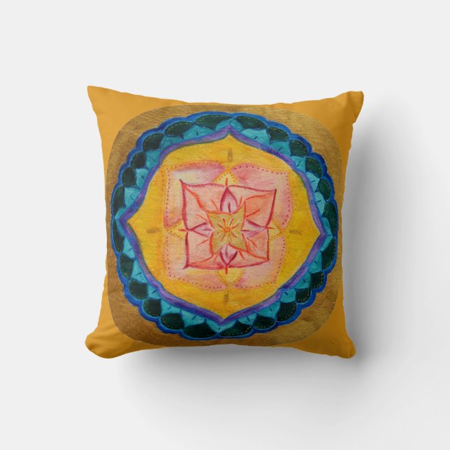 Mandala Zen Throw Cushion 41 cm x 41 cm Kudde (Framsida)