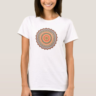 Mandala Zigzag Mönster T Shirt