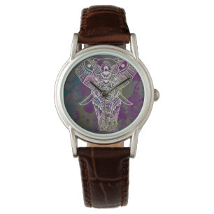 Mandalaelefantbohem Armbandsur
