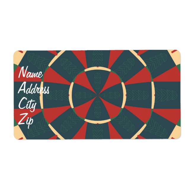 Mandalaiskt kaleidoskop fraktsedel (Framsidan)