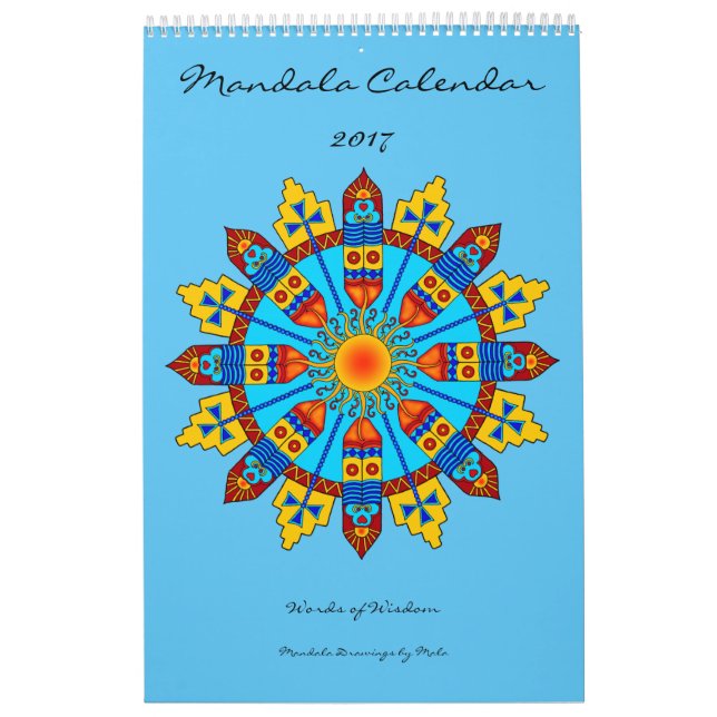 Mandalakalenderord 2017 av vishet kalender (Omslag)