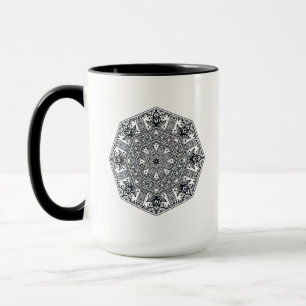 Mandalarundaprydnad Mugg