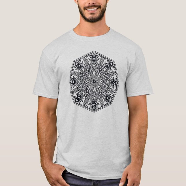 Mandalarundaprydnad Tee (Framsida)
