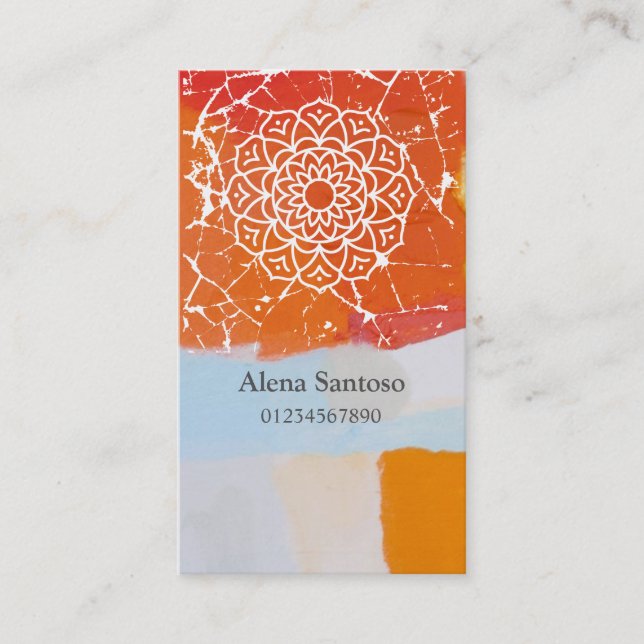 Mandalas Affärskort Visitkort (Framsida)