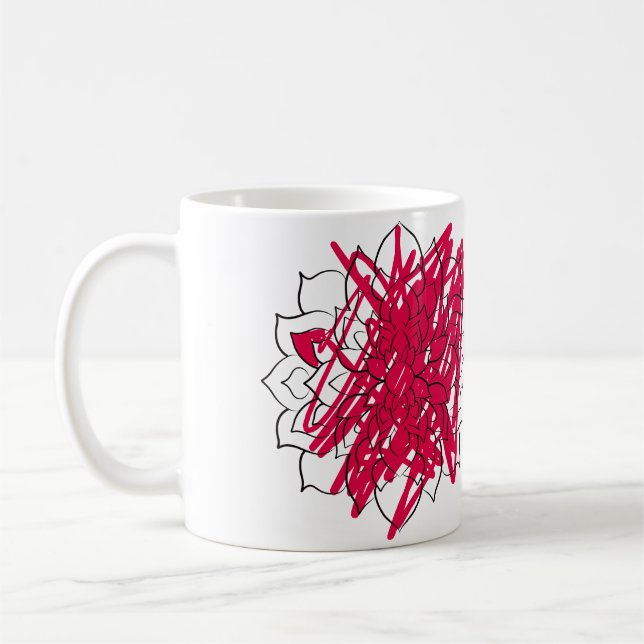 Mandalas är så avslappnande.. kaffemugg (Vänster)