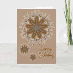 Mandalas Birthday Foleting Card Kort