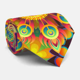 mandalas färglös abstrakt slips