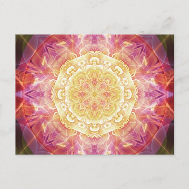 Mandalas för förlåtelse och frigivning 9 vykort (Framsida)