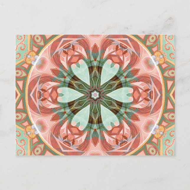 Mandalas för förlåtelse och lansering 7 Poster Vykort (Framsida)