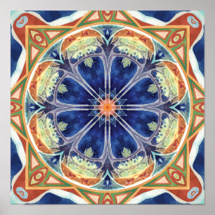 Mandalas för förlåtelse och lansering 8 Poster
