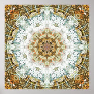 Mandalas för tider av affischen för övergång 1 poster