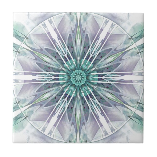 Mandalas för tider av gåvor för övergång 25 kakelplatta (Framsidan)