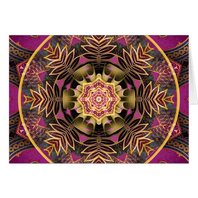 Mandalas för tider av övergång 3 hälsningskort (Framsidan Horizontal)