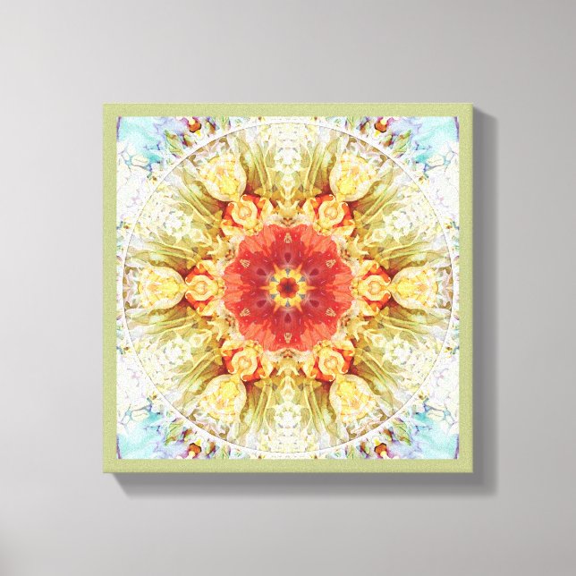 Mandalas for Times of Transition 23 Wrapped Canvas (Framsida)