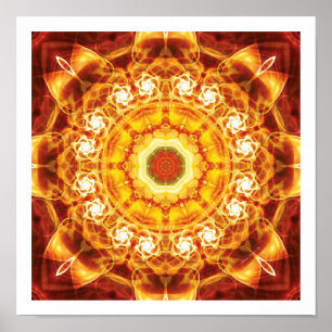 Mandalas från djupet i Kärlek 5 Skriv ut Poster